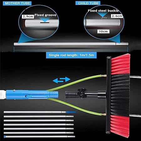 Solar Panel Cleaning Kit with Telescopic Water Fed Pole Set 2 Solar Panel Cleaning Kit with Telescopic Water Fed Pole Set - Image 2