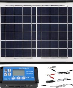 50W Solar Panel Charger Kit with Controller for RVs and Outdoors