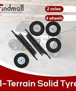 Findmall Replacement Wheel Kit for EU3000is Generator Solid Tyres 2