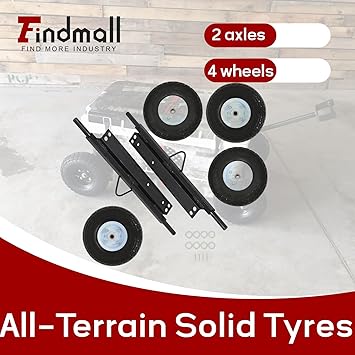 Findmall Replacement Wheel Kit for EU3000is Generator Solid Tyres 2 Findmall Replacement Wheel Kit for EU3000is Generator Solid Tyres - Image 2