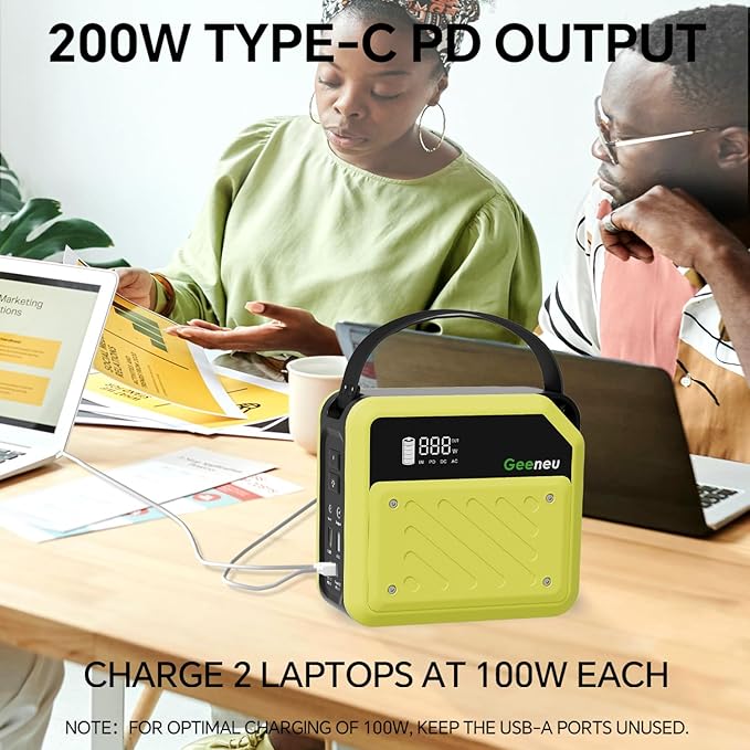 268W Portable Power Station with USB and DC Ports for Camping Use 2 268W Portable Power Station with USB and DC Ports for Camping Use - Image 2
