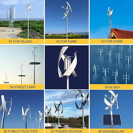 3000W Vertical Wind Turbine Generator Kit for Home and Farm Use 2 3000W Vertical Wind Turbine Generator Kit for Home and Farm Use - Image 2