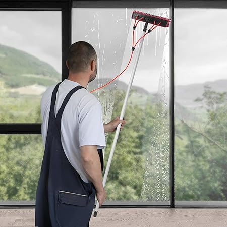 26FT Telescopic Water Fed Pole for Window and Solar Panel Cleaning 2 26FT Telescopic Water Fed Pole for Window and Solar Panel Cleaning - Image 2