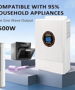 48V 5500W Solar Inverter Charger with MPPT Controller and LCD Display 2