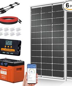 ECO-WORTHY 200W Solar Panel Kit for RV Garden with Lithium Battery