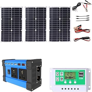 75W Waterproof Solar Panel Kit with 50A Controller for RV Boat Farm 75W Waterproof Solar Panel Kit with 50A Controller for RV Boat Farm