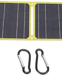 40W Foldable Solar Panel with Dual USB Type C for Outdoor Use