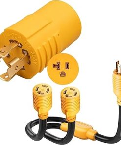 MECMO 30 Amp Generator Splitter Y Adapter NEMA L14-30P and Cables MECMO 30 Amp Generator Splitter Y Adapter NEMA L14-30P and Cables