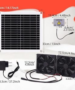 Qianly Solar Fan Kit Accessories Easy Install Durable Cooling for Shed 2