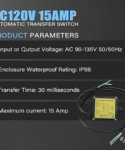 15 Amp Automatic Transfer Switch for Home and RV Generators 2