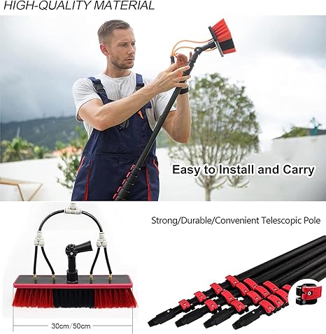 Solar Panel Cleaning Brush Kit for Conservatory Roofs 6m Water Fed 2 Solar Panel Cleaning Brush Kit for Conservatory Roofs 6m Water Fed - Image 2