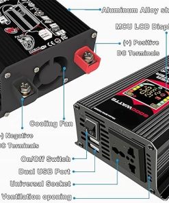 6000W Solar Inverter Kit 12V DC to 220V AC Fast Charging System 2