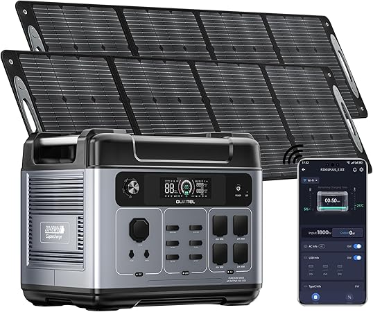 OUKITEL P2001 Plus Solar Generator 2400W 2048Wh with 4 AC Outlets OUKITEL P2001 Plus Solar Generator 2400W 2048Wh with 4 AC Outlets