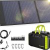 60W Foldable Solar Panel with 300W Portable Power Station for Travel 3