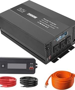 2000W Pure Sine Wave Inverter 12V to 120V AC for Home RV Truck 2000W Pure Sine Wave Inverter 12V to 120V AC for Home RV Truck