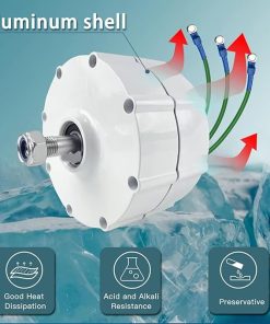 12V Gearless Permanent Magnet Generator 12000W for Wind Hydro Turbines 2