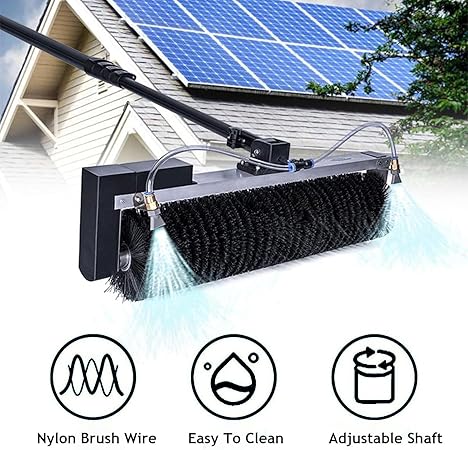 Electric Solar Panel Cleaning Kit with Extension Pole and Brush 2 Electric Solar Panel Cleaning Kit with Extension Pole and Brush - Image 2
