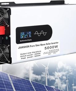 5000W Hybrid Solar Inverter 12V 24V 48V to 110V 220V Pure Sine Wave