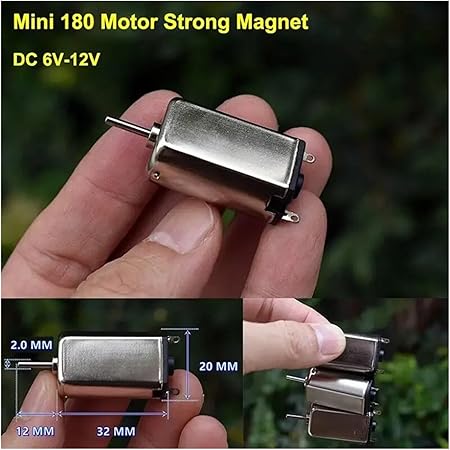 High Speed FF-180SH DC 6V to 12V 180 Metal Brush Electronic Starter 2 High Speed FF-180SH DC 6V to 12V 180 Metal Brush Electronic Starter - Image 2