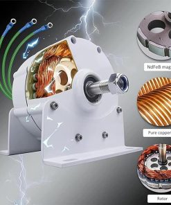 Gearless 3 Phase Permanent Magnet Generator Low RPM 12000W 12V 24V 2