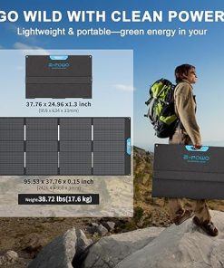 400W Portable Solar Panel Foldable Charger IP67 Waterproof Camping 2