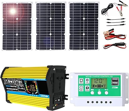 100W Portable Solar Kit with Lightweight Inverter for Camping RV 100W Portable Solar Kit with Lightweight Inverter for Camping RV