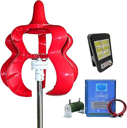 2000W Vertical Axis Wind Turbine Kit for RV Cabin Solar Hybrid 2000W Vertical Axis Wind Turbine Kit for RV Cabin Solar Hybrid
