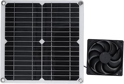 12W Solar Panel Kit USB Fan Lightweight Portable for Outdoor Use 2 12W Solar Panel Kit USB Fan Lightweight Portable for Outdoor Use - Image 2