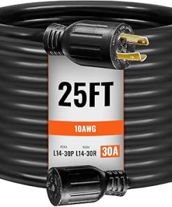 30 Amp Generator Cord and Inlet Box Kit 25 FT NEMA L14-30P/L14-30R 30 Amp Generator Cord and Inlet Box Kit 25 FT NEMA L14-30P/L14-30R