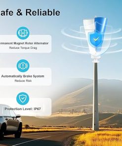 500W 12V Vertical Wind Turbine Generator Kit for Home and Boats 2