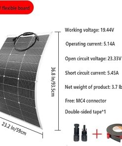 Flexible Solar Panel 400W Semi-Flexible Bendable Monocrystalline 12V 24V 2