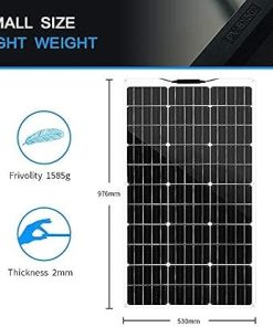 100W Flexible Monocrystalline Solar Panel for Homes RVs and Tents 2