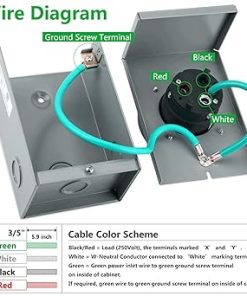 50 Amp NEMA SS2-50P Power Inlet Box for Generators Outdoor Use 2