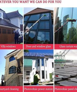 Window Cleaner Water Fed Pole Kit for Solar Panel Cleaning 20FT 2