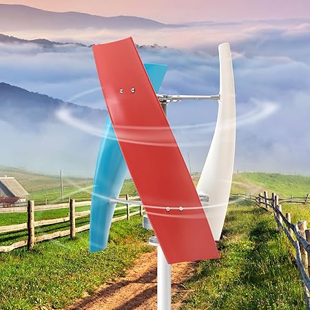 400W 12V Vertical Wind Turbine Generator with 3 Blades for Homes 2 400W 12V Vertical Wind Turbine Generator with 3 Blades for Homes - Image 2