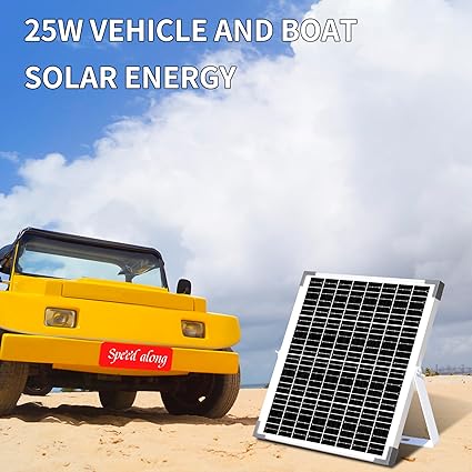 18V 25W Waterproof Solar Battery Charger for Car RV Boat Motorcycle 2 18V 25W Waterproof Solar Battery Charger for Car RV Boat Motorcycle - Image 2