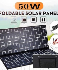 50W 18V Foldable Solar Panel Kit Waterproof Portable Charger for Camping 2