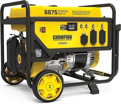 Champion 6875 Watt Portable Generator with CO Shield Technology Champion 6875 Watt Portable Generator with CO Shield Technology