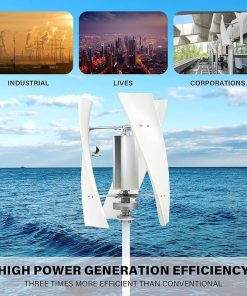 High Efficiency 4000W Vertical Wind Turbine Generator Kit for Home 2