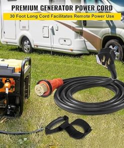 Happybuy 30FT 50AMP Generator Power Cord with Locking Connector 2