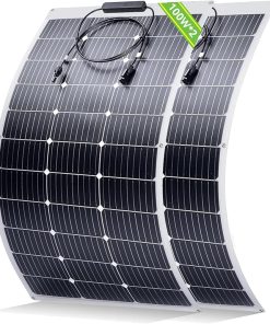 100 Watt Flexible Solar Panel Set for RV Boats Cabin Roofs