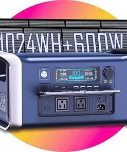 CTOLITY 1024WH Portable Power Station and 600W Solar Charging Kit