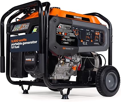 Generac 9500 Watt Tri-Fuel Portable Generator for Emergencies Generac 9500 Watt Tri-Fuel Portable Generator for Emergencies