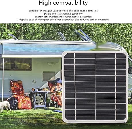 12V 10W Solar Panel Charger for Car Battery and Mobile Devices 2 12V 10W Solar Panel Charger for Car Battery and Mobile Devices - Image 2