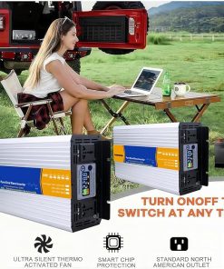 8000W Pure Sine Wave Inverter 12V to 230V for Home and Camping 2