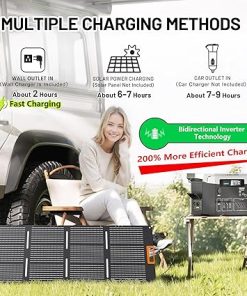 1800W Portable Power Station 1536Wh Solar Generator for Camping 2