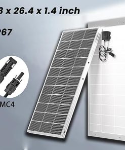 Nature’s Generator 4pcs 100 Watt 12BB Solar Panels Monocrystalline for RV Marine Rooftop Farm Battery and Other Off Grid System 2