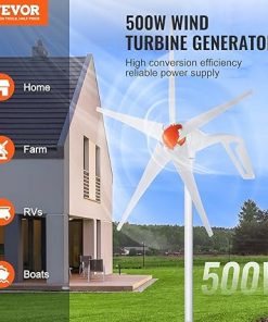 500W Wind Turbine Generator Kit for Home RV Farm Boats with MPPT 2