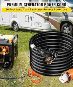Heavy Duty 50 Feet Generator Power Cord 50AMP 12000 Watts ETL Listed 2