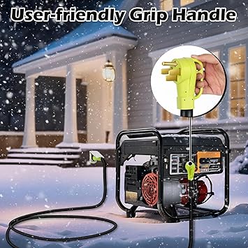 25FT RV Generator Power Cord Twist Lock 4 Prong NEMA 14-50P SS2-50R 2 25FT RV Generator Power Cord Twist Lock 4 Prong NEMA 14-50P SS2-50R - Image 2